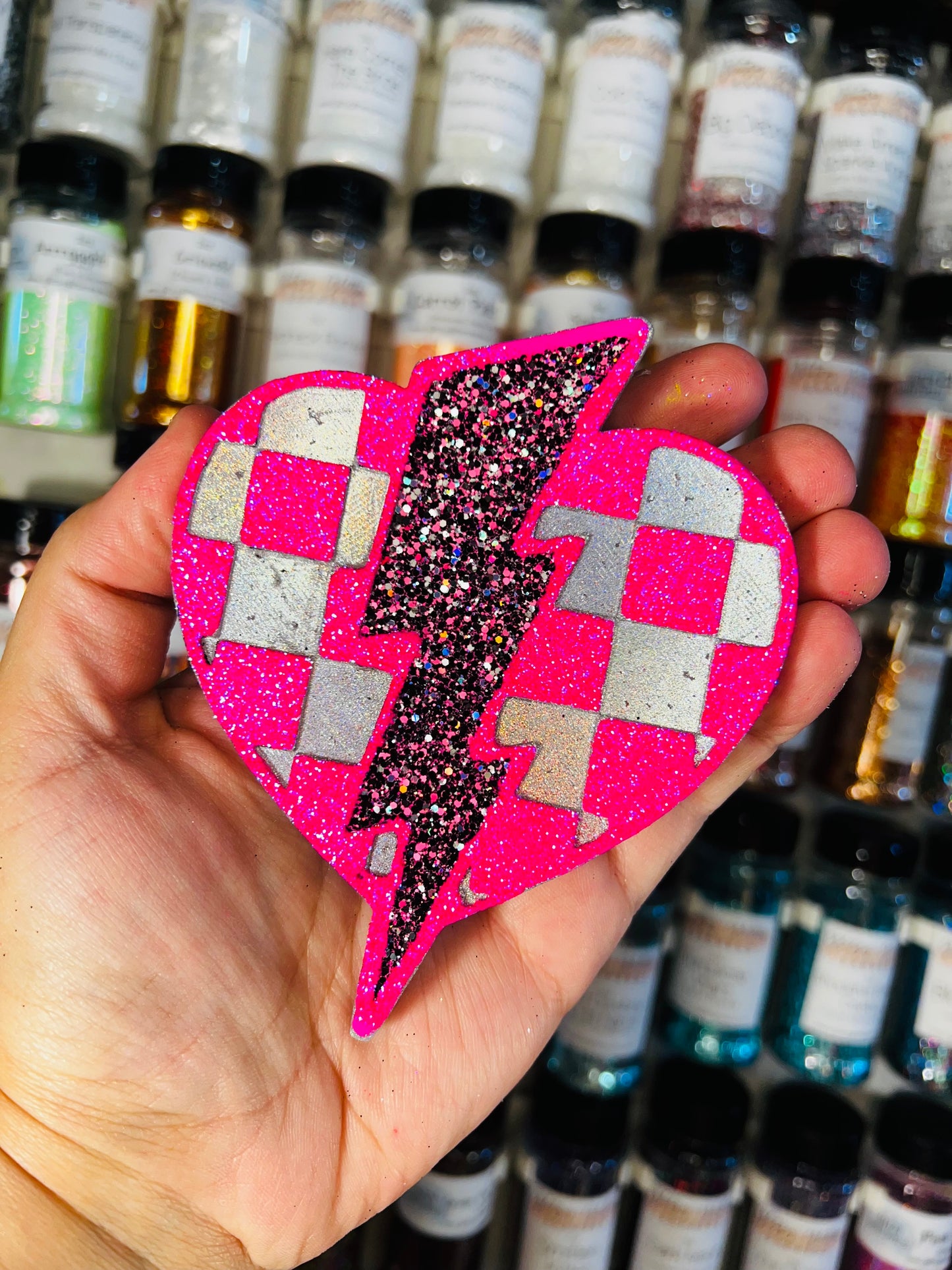 Lightning bolt heart